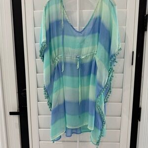 Arizona‎ Jean Company Blue and Green Swim Coverup